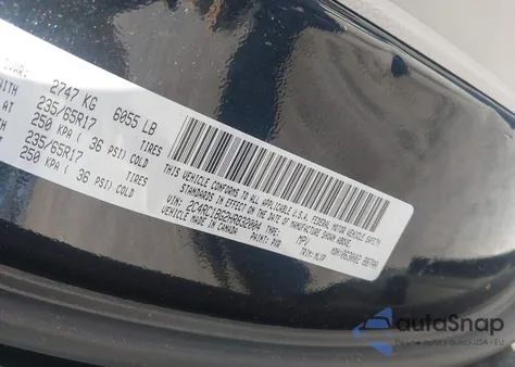 2017 Chrysler Pacifica Touring-L из США, поврежденный, VIN 2C4RC1BG2HR832004